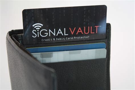 rfid blocking signal vault credit & debit card protector|signal vault credit card protection.